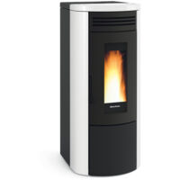 Termostufa pellet ermetica ventilatailata 16KW Costanza IDRO 5.0 bianca