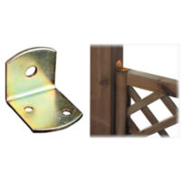 piastra giunzione angolare acciaio per pannelli grigliati in legno mm 30x30x36