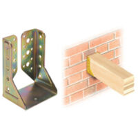 Piastra supporto a parete 10 pz. per fissaggio travi legno 61x100 - Salone