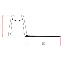 GUARNIZIONE X BOX DOCCIA MT.2 MOD.404/20. Prezzo per 1 pezzo.