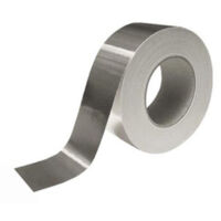 Nastro in alluminio adesivo per alte e basse temperature mm 50x45 mt tubi stufe