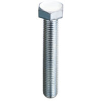 BULLONE ACCIAIO FILETTATO INTERO T.E. UNI-5739 8X 20. Prezzo per 1 pezzo.