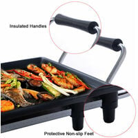 Electric Teppanyaki Table Top Grill Griddle BBQ Hot Plate