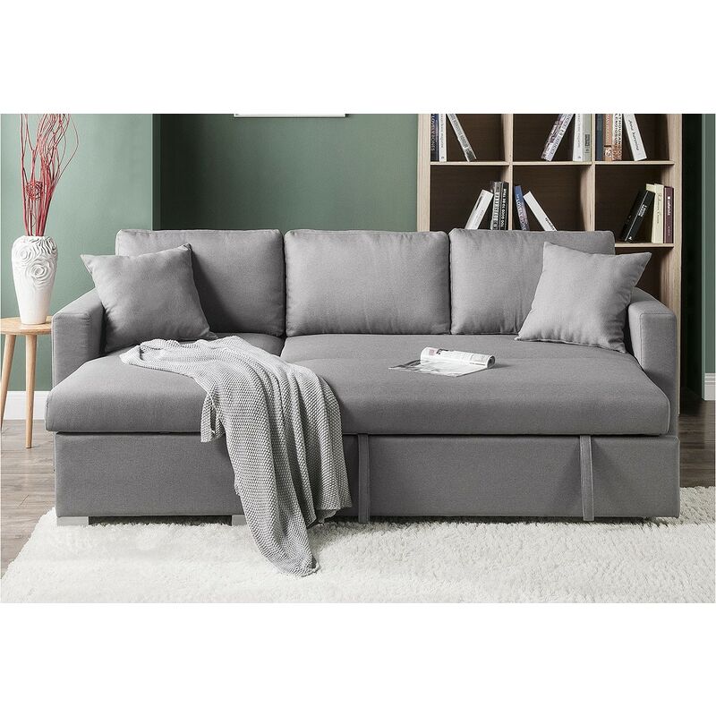 Sofa Chaise longue relax Lisboa gris oscuro - Sofacenter