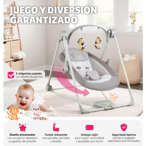 Silla Playa Bebe Hamaca Mecedora Plegable Para Bebés COSTWAY Con