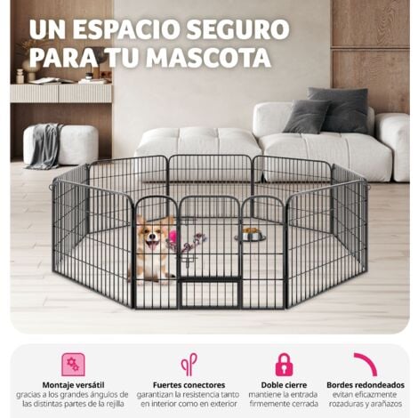 Parque infantil para cachorros Carola - parque circular para perros,  accesorios para criar mascotas en casa, parque