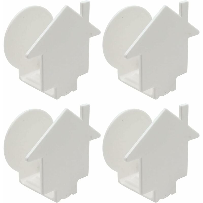 Organizador adjunto para tapas de ollas, tapas autoadhesivas para ollas, estante para sartenes montado en la pared, sin perforaciones, para armario de cocina, soporte para utensilios de pared, tabla de cortar, blanco, 2 pares