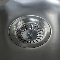 2 uds colador de fregadero/tapón de fregadero tapón agujero cocina/filtro de baño diámetro 84mm con extremo de bola, acero inoxidable