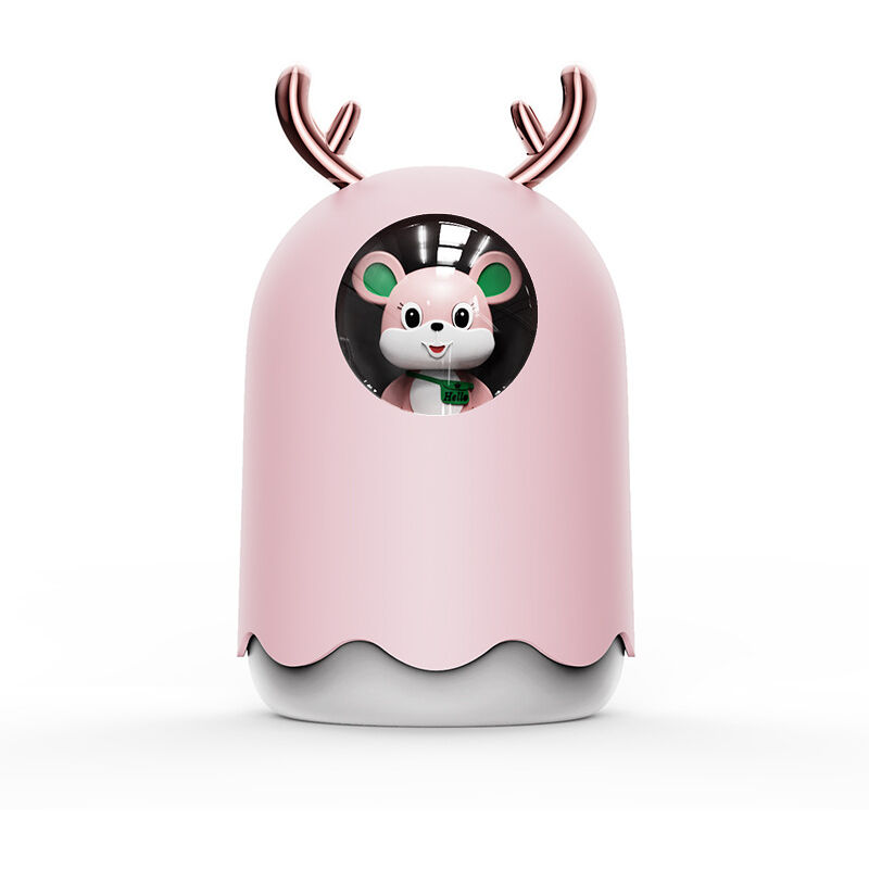 Humidificador para bebés, humidificador de aire para el hogar, humidificadores de aire ultrasónicos silenciosos para bebés, humidificador portátil USB, alce (rosa)