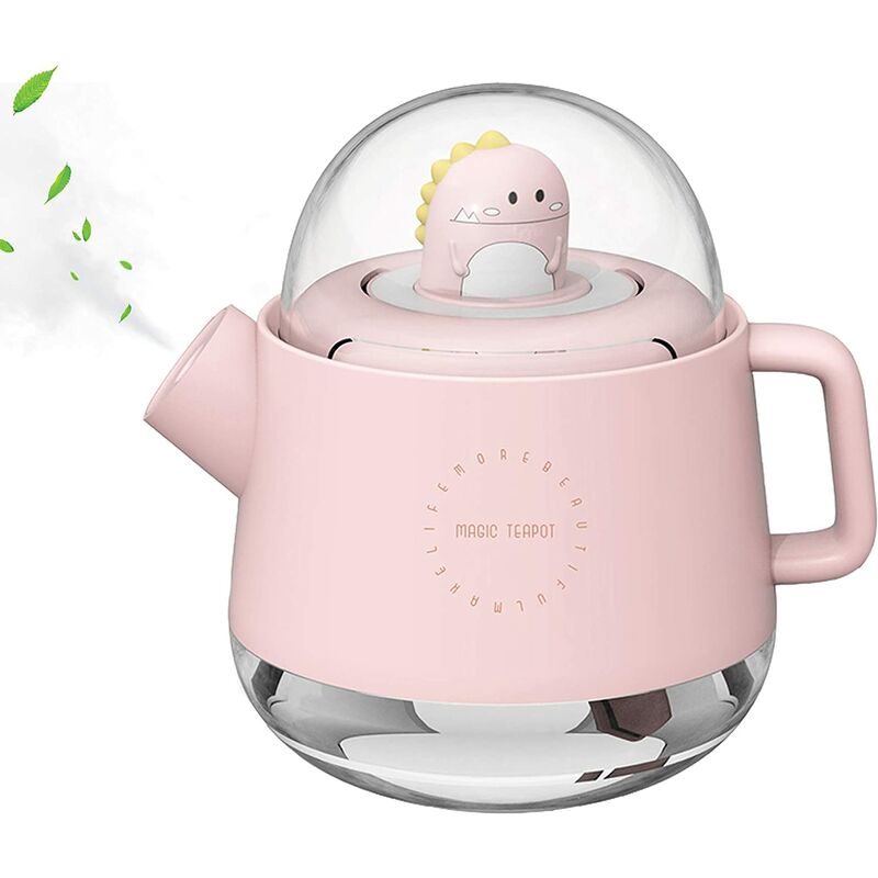 Humidificador de aire de niebla ultrasónica para bebé con luz nocturna, mini difusor de aceite esencial portátil, tetera mágica de diseño para la habitación del hogar del niño del bebé