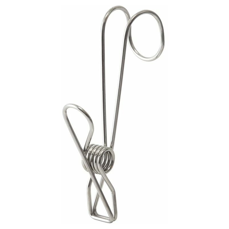 Ganchos para ropa 20 Pinzas para ropa Pinzas para ropa de metal con ganchos Clips para bolsas de alimentos Clips para tarjetas de Navidad Calcetín para ropa interior Ganchos para ropa de acero inoxidable