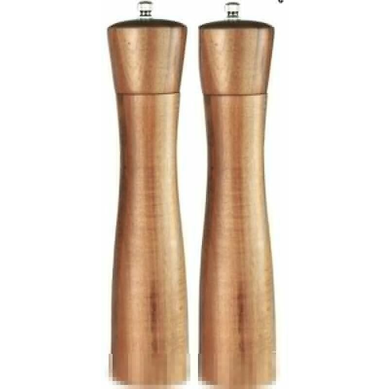 2 piezas de 10 pulgadas de madera ajustable molinillo de sal y pimienta manual molinillo de sal y pimienta de madera maciza molinillo de pimienta manual molinillo de pimienta negra molinillo de pimienta molinillo de pimienta portátil