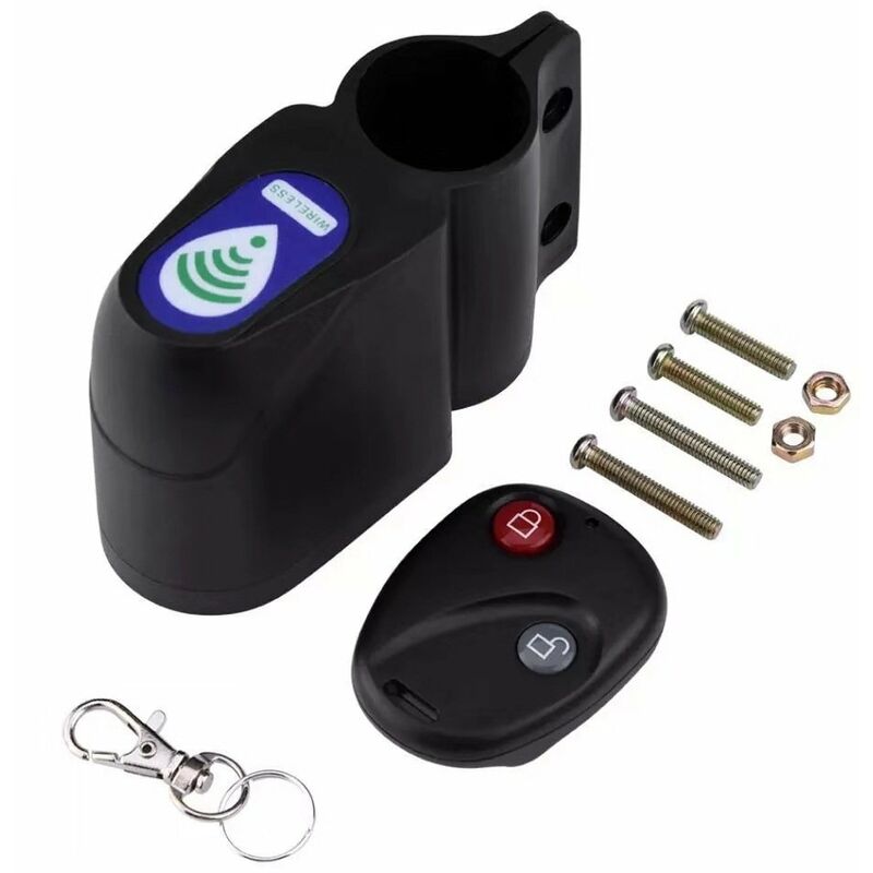 Alarma de control remoto para bicicleta, alarma antirrobo con control remoto, alarma de control remoto para bicicleta, alarma antirrobo, bloqueo de alarma para automóvil, bloqueo de alarma para bicicleta de montaña, alarma antirrobo, control remoto inalámbrico