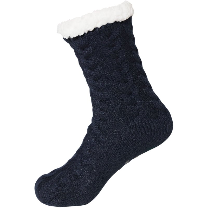 Calcetines de pantuflas para hombre, calcetines cálidos antideslizantes de invierno, calcetín térmico de lana, calcetín 35-42 (UE), regalo de cumpleaños de Navidad para hombres