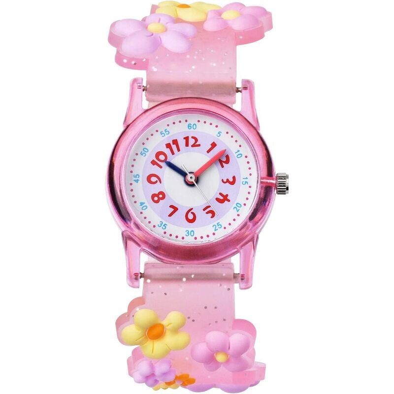 Reloj para niña, reloj para niña, reloj para niña, reloj para niña, reloj deportivo para niña, reloj de resina para niño, reloj para niño, reloj multicolor para muñeca, 13-20 cm, reloj deportivo para niño...