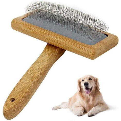 Indulgente loto Elaborar Cepillo para mascotas, peine para perros y gatos, cepillo para mascotas  adecuado para pelo largo y