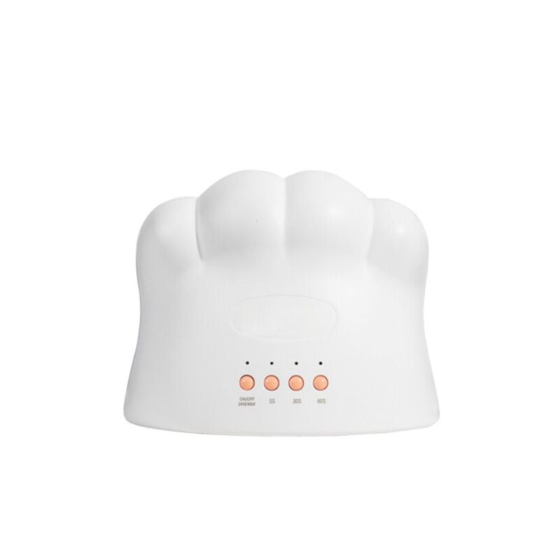 Lámpara de secado rápido para manicura y horneado de 48 W, máquina de fototerapia LED para salón de uñas con secador UV, lámpara de inducción con garra de gato (en blanco sin etiqueta),GroupM ES