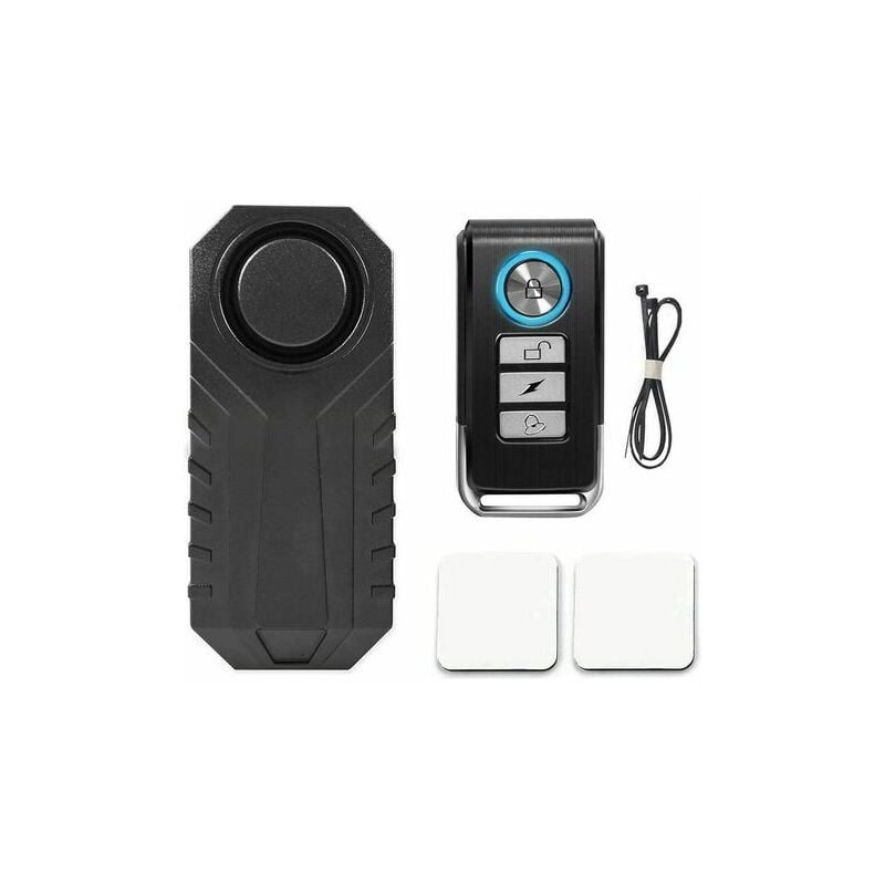 Alarma de bicicleta, alarma de coche inalámbrica, alarma para bicicleta, motocicleta, coche, scooter, alarma de seguridad impermeable de 113dB con control remoto