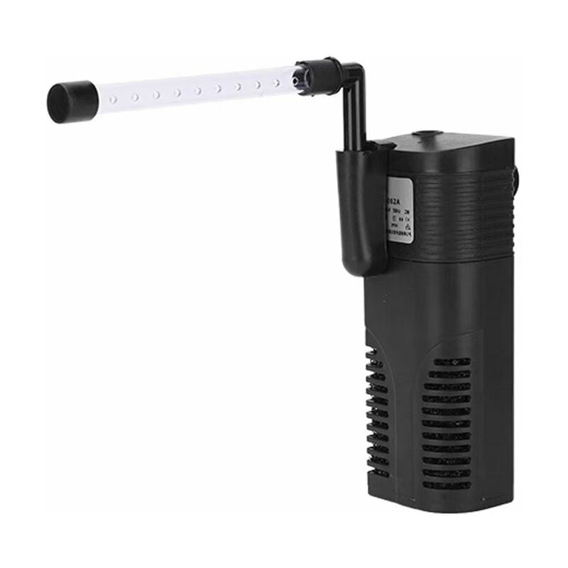 Filtro interno de acuario BR-Vie con bomba de agua de flujo de 2W 300L/H, filtro interno para acuarios de agua dulce de hasta 40L