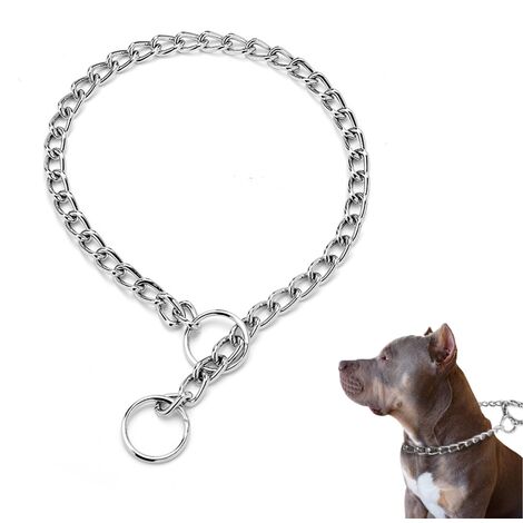 Margaret Mitchell montículo Correa Collar de perro Collar de estrangulador de acero para perros Collar de  entrenamiento de perros ajustable