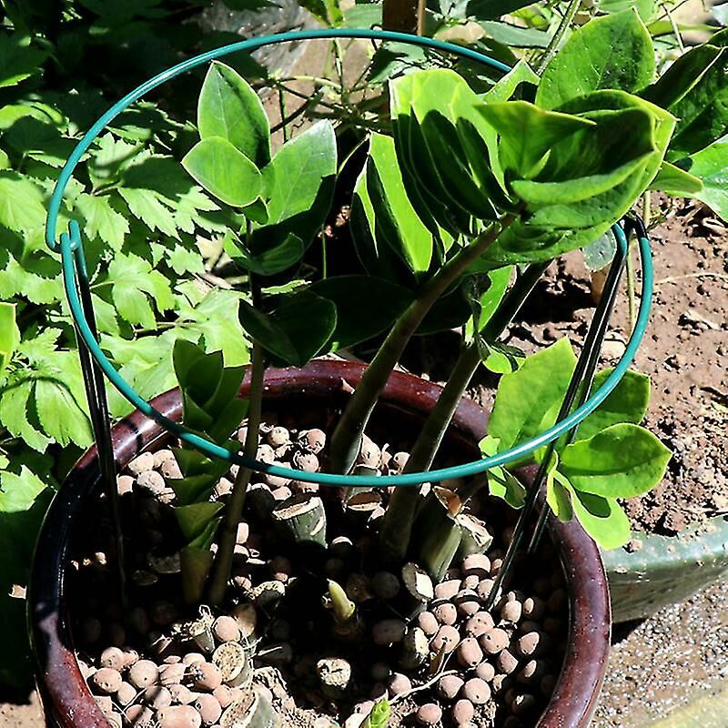 2 uds soporte para crecimiento de plantas de arco peonías Hortensia  herramienta de jardín de Metal fuerte (21 cm de ancho x 35 cm de alto)