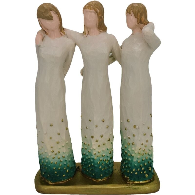 Nuevo producto adolescente buena hermana buena novia regalo tres mujeres combinación estatua resina artesanía
