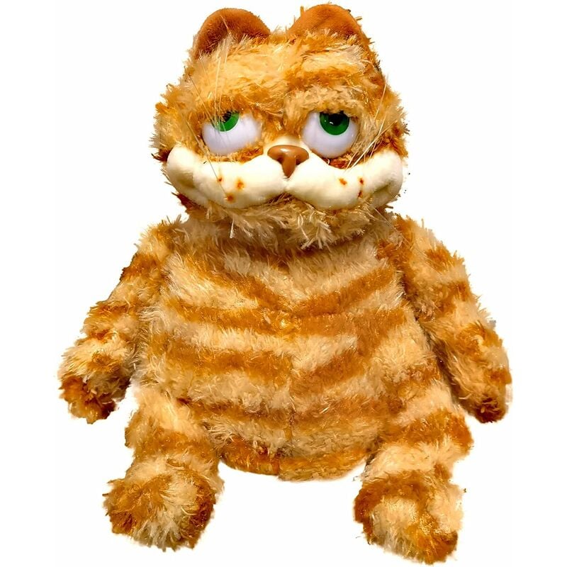 Juguete de peluche de gato de peluche naranja gordo, juguete de gato atigrado amarillo realista para niños y niñas, regalo de cumpleaños de Navidad, 11,8/17,7 pulgadas (11,8 pulgadas (30 cm))