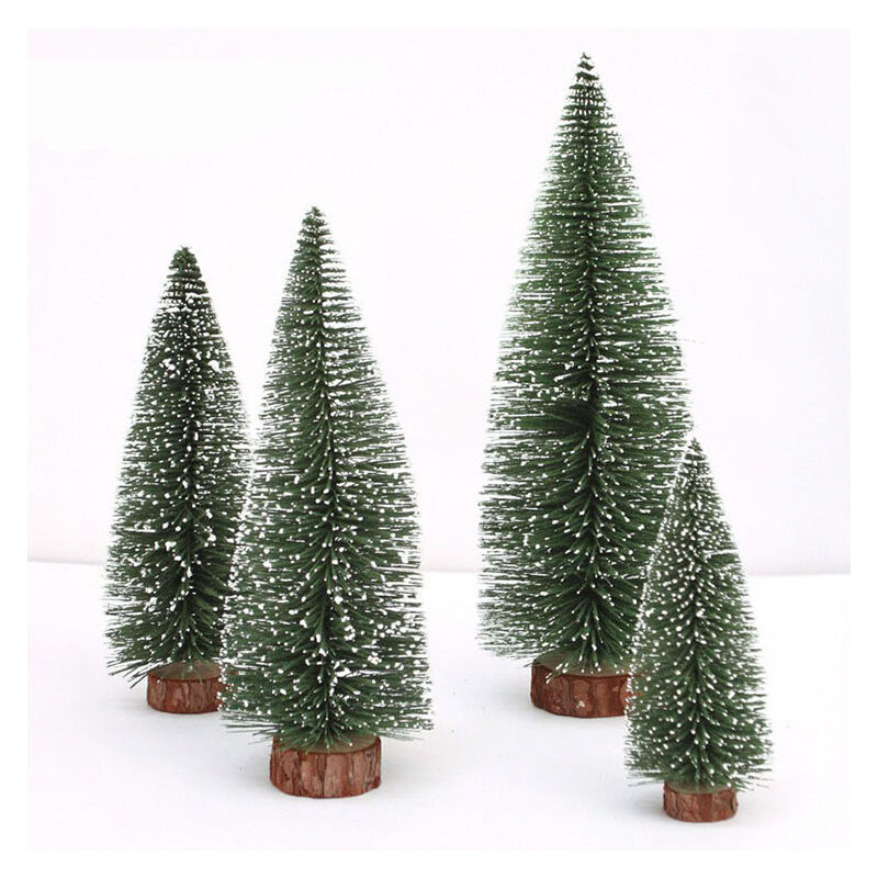 Árbol de pino en miniatura de escritorio, árbol de Navidad de sobremesa, decoración de árbol de pino pequeño, adornos para árboles de Navidad