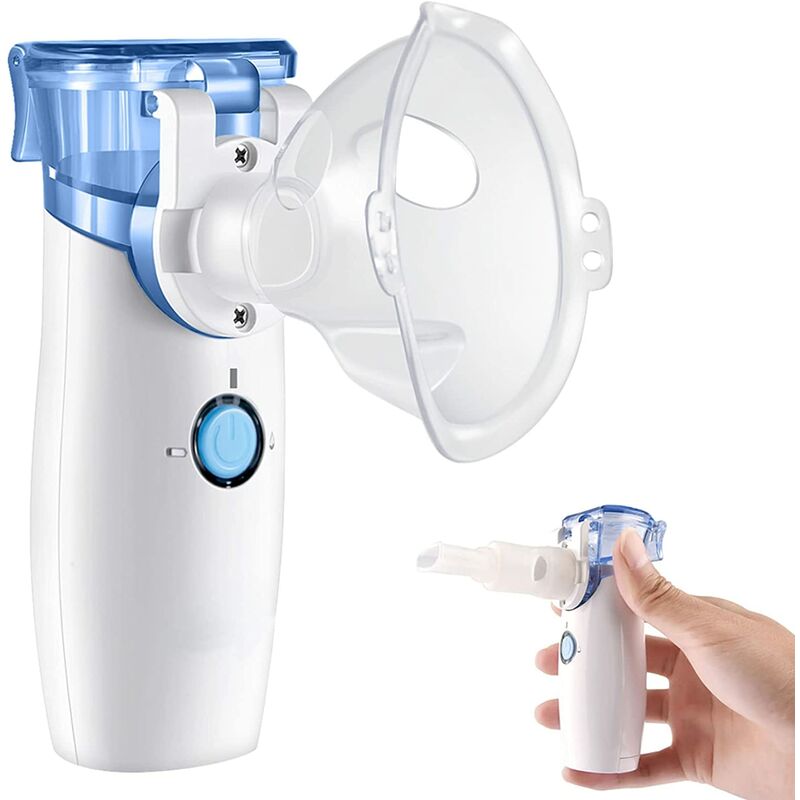 Nebulizador de malla portátil Nebulizador de mano para la tos, inhalador de vapor de vapor frío personal portátil para el resfriado sinusal, uso de niños y adultos (batería no incluida)