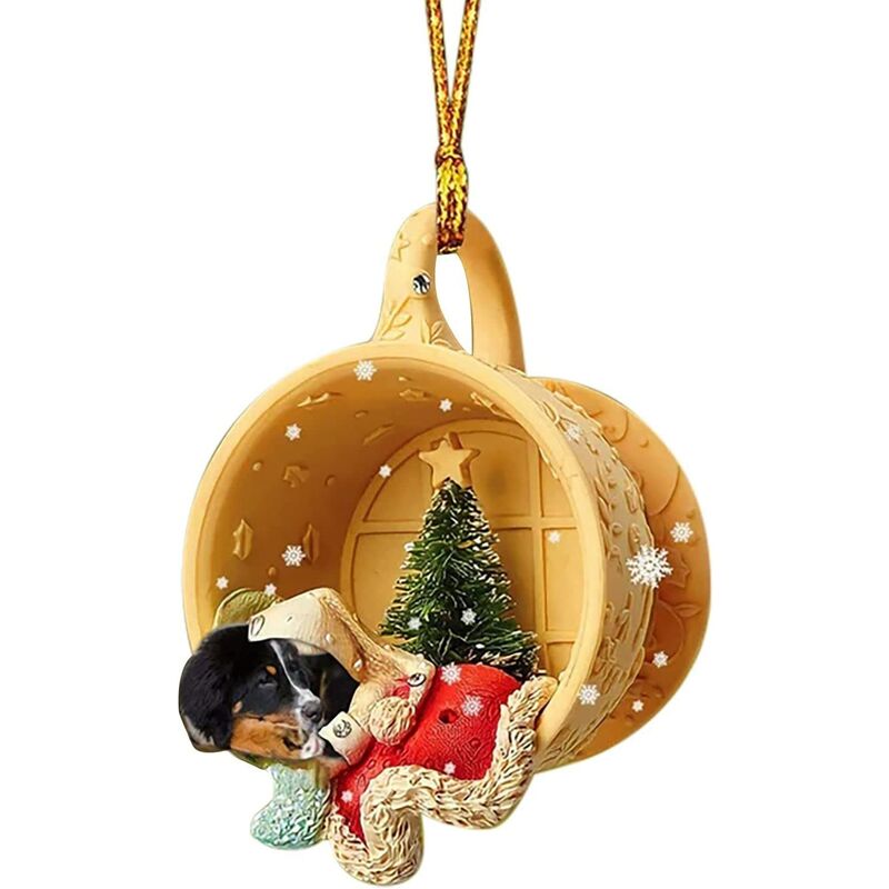 Adornos colgantes de Navidad Adornos de personalidad Adornos navideños Adornos para árboles de Navidad Adornos Adornos colgantes con vista trasera interior Adornos navideños pequeños para apartamentos