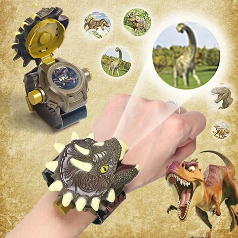 Reloj de dibujos animados Proyección de dinosaurio Reloj para niños Tiranosaurio 3D Relojes electrónicos para niños Regalo (Verde) Reloj de dibujos animados Proyección de dinosaurio Reloj para niños Tiranosaurio 3D Relojes electrónicos para niños Regalo (Verde)
