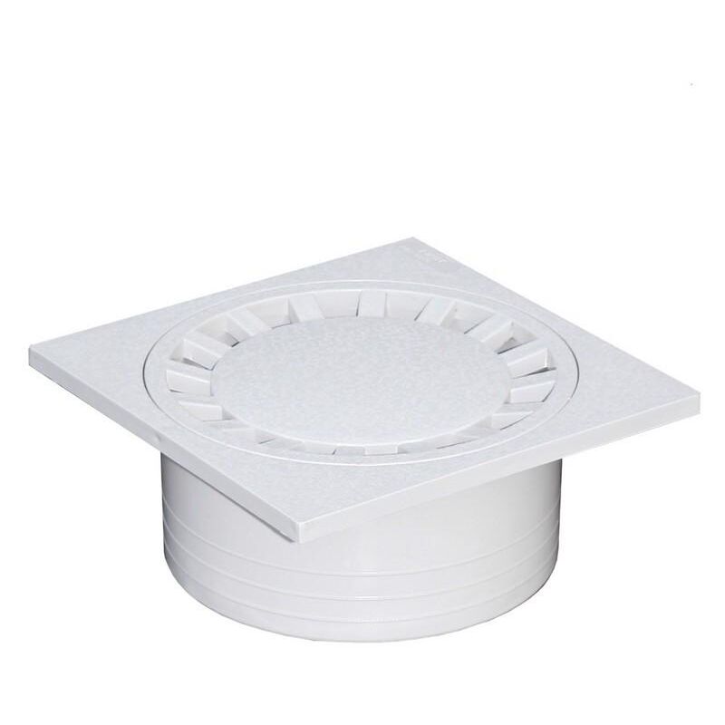 SIPHON DE COUR 200 x 200 gris