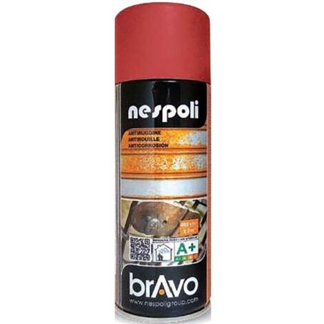 BOMBE PEINTURE AEROSOL PROFESSIONNELLE ANTIROUILLE BRUN 400 ML