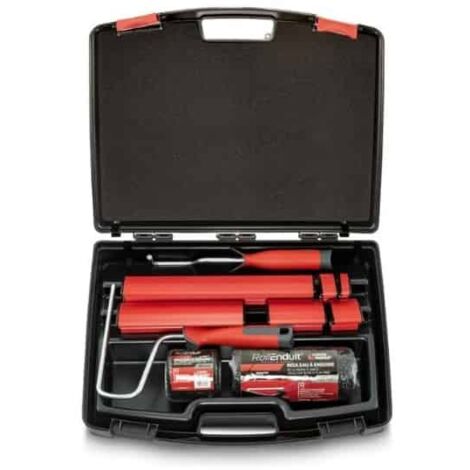 L'Outil Parfait – Kit de lissage manuel 8 pièces – 6 lames inox 2 à 35 cm – Roll'Enduit 80 et 180 mm – Pour enduits en pâte et machine Airless
