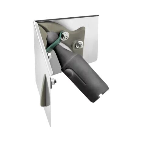 L'Outil Parfait – Truelle d'angle en acier inoxydable 0,5 mm – Bords retournés pour sécurité – Montée sur rotule pour angle ajustable – Compatible ClipSystem®