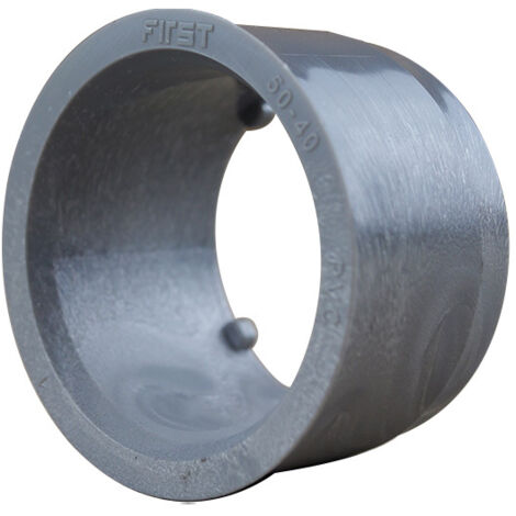 First Plast – Réduction PVC mâle-femelle Ø50/Ø40 – Raccord d'évacuation pour eaux sanitaires – Emboîture à coller – Conforme NF EN 1329-1