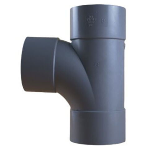 Té pied de biche PVC 87°30 Femelle Femelle Ø100 - First Plast (1/5)