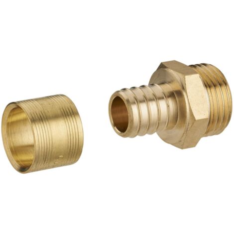 Noyon & Thiebault – Raccord PER à glissement droit 12 mm – Écrou libre femelle 3/8' – Pression max 6 bar – Température de 5°C à 90°C