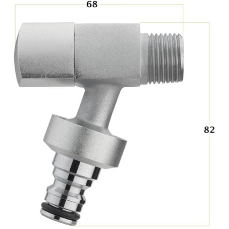 ROBINET DESIGN 1/4T M1/2 NEZ AUTO (3/4)