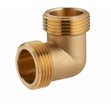 Noyon & Thiebault – Coude laiton mâle 90° M3/4' – Raccord à visser 20x27 – Conformité normes françaises – Pour plomberie professionnelle (1/5)