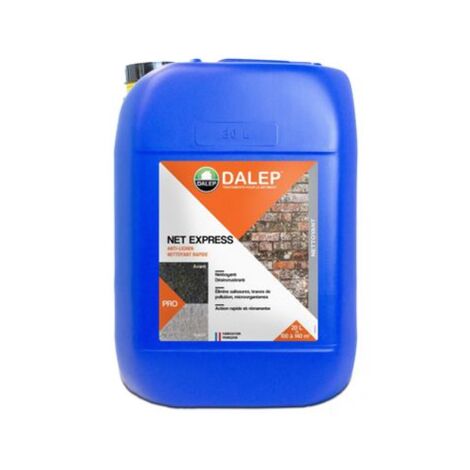 Dalep – Nettoyant rapide prêt à l'emploi 20L – Élimine salissures et micro-organismes – Pour façades, murs, sols – 425020