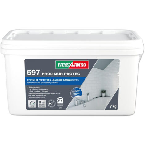 Parexlanko – L59707 – Produit de préparation carrelage 7kg – Protection à l'eau pour murs et sols – Environnements humides