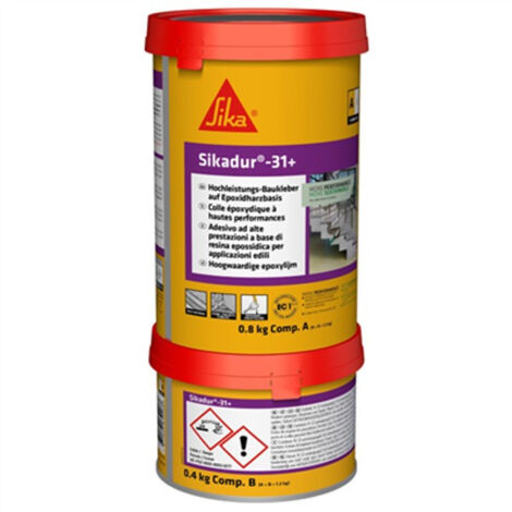 Colle Sikadur-31+ pour collage et réparation de béton - kit de 1,2 kg - SIKA - 644948