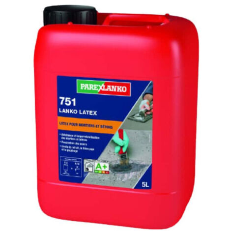 Parexlanko – Résine d'adhérence 5 L – Améliore l'adhérence sur supports lisses et rugueux – Protection contre l'eau et les graisses