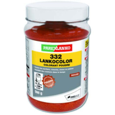 Colorant en poudre 332 LANKOCOLOR PAREXLANKO - mortiers, ciments, plâtres - rouge - 900 g