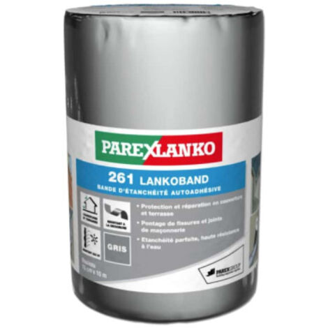 Bande d'étanchéité autocollante pour toiture 261 Lankoband PAREXLANKO - Gris - 15 cm x 10 m (1/4)