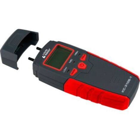 L'Outil Parfait – Détecteur d'humidité numérique – Affichage LCD – Précision +/- 2% – Mesure bois 5 à 50% – 2 aiguilles pour détection