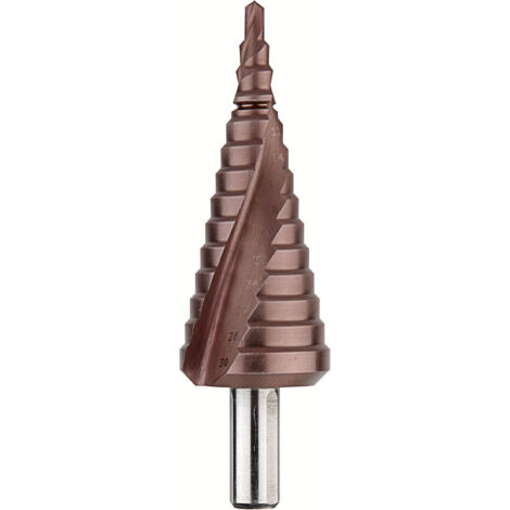 Foret métal étagé Colbalt TIALN perçage de Ø4 à 30 mm - 502B