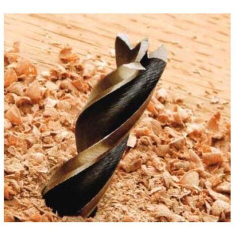 Foret bois 4 pointes 4 wood attach. Cylindrique - 910 Ø 3 Long. Utile 22 Long. totale 62