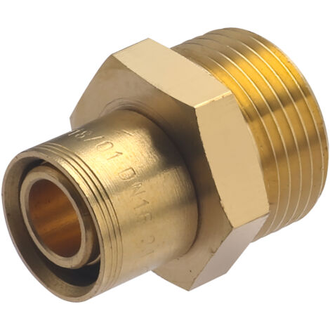 Noyon & Thiebault – Raccord laiton mâle 3/4 – Raccord PER à glissement diamètre 16mm – Pour circuit d'alimentation eau chaude/froide – Conforme norme NF